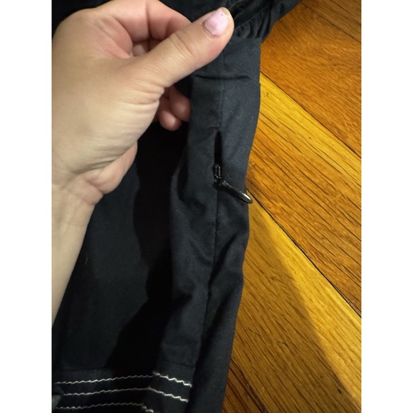 Vintage Ruby Rox Black Retro White Buttons Dress Pockets Puff Sleeves Juniors 9 - Picture 8 of 9